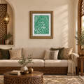 Certified Framed Kiswa Cloth from Prophet Muhammad's (PBUH)  Grave Tomb in madinah