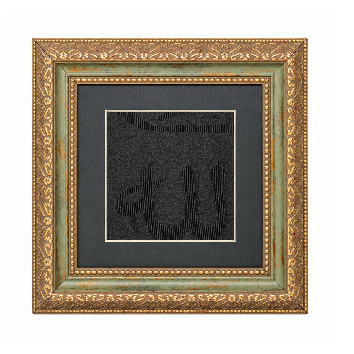 Certified and Framed Kaaba Kiswah : İslamic Decor For Muslim Home