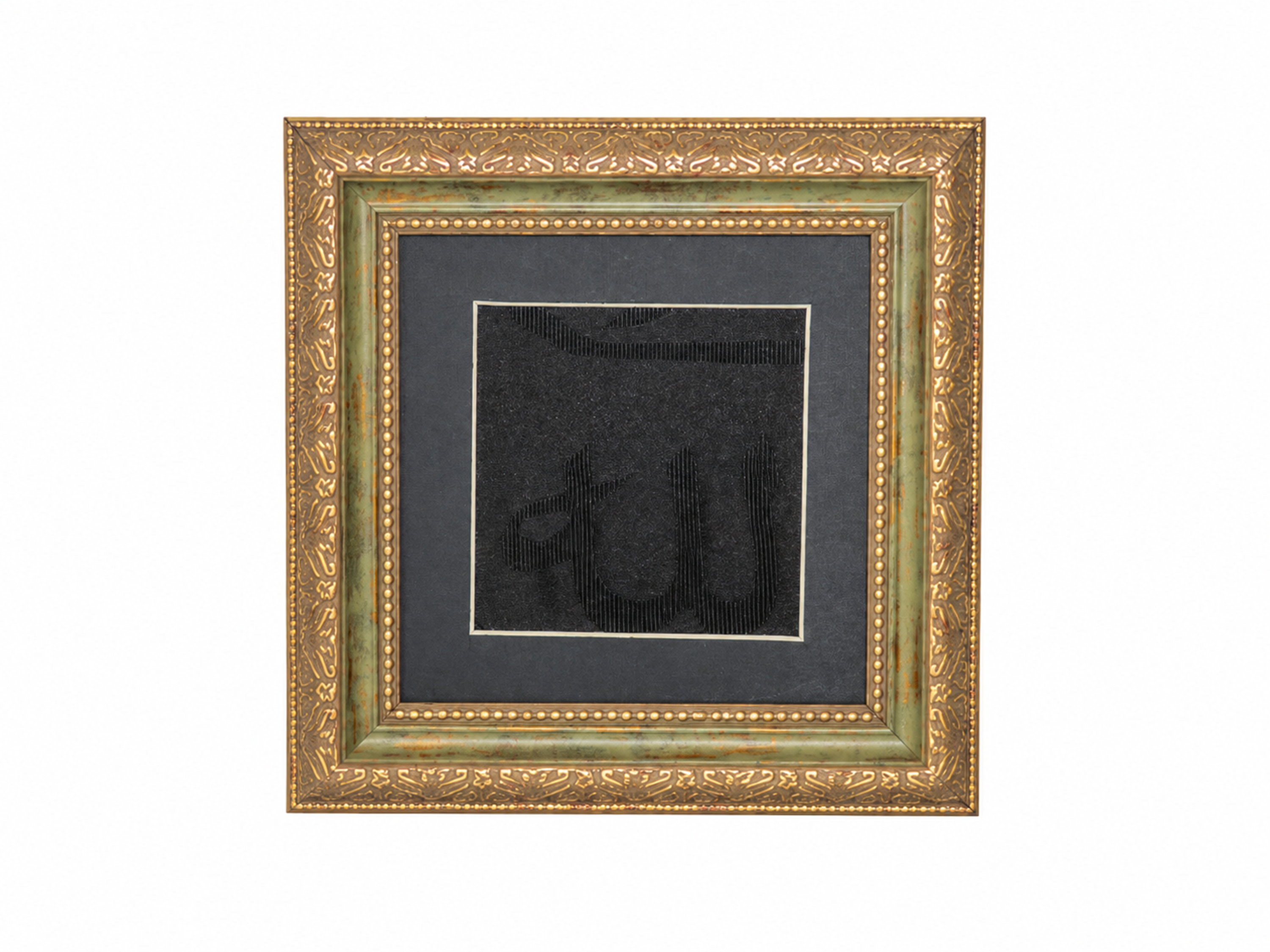 Certified and Framed Kaaba Kiswah : İslamic Decor For Muslim Home