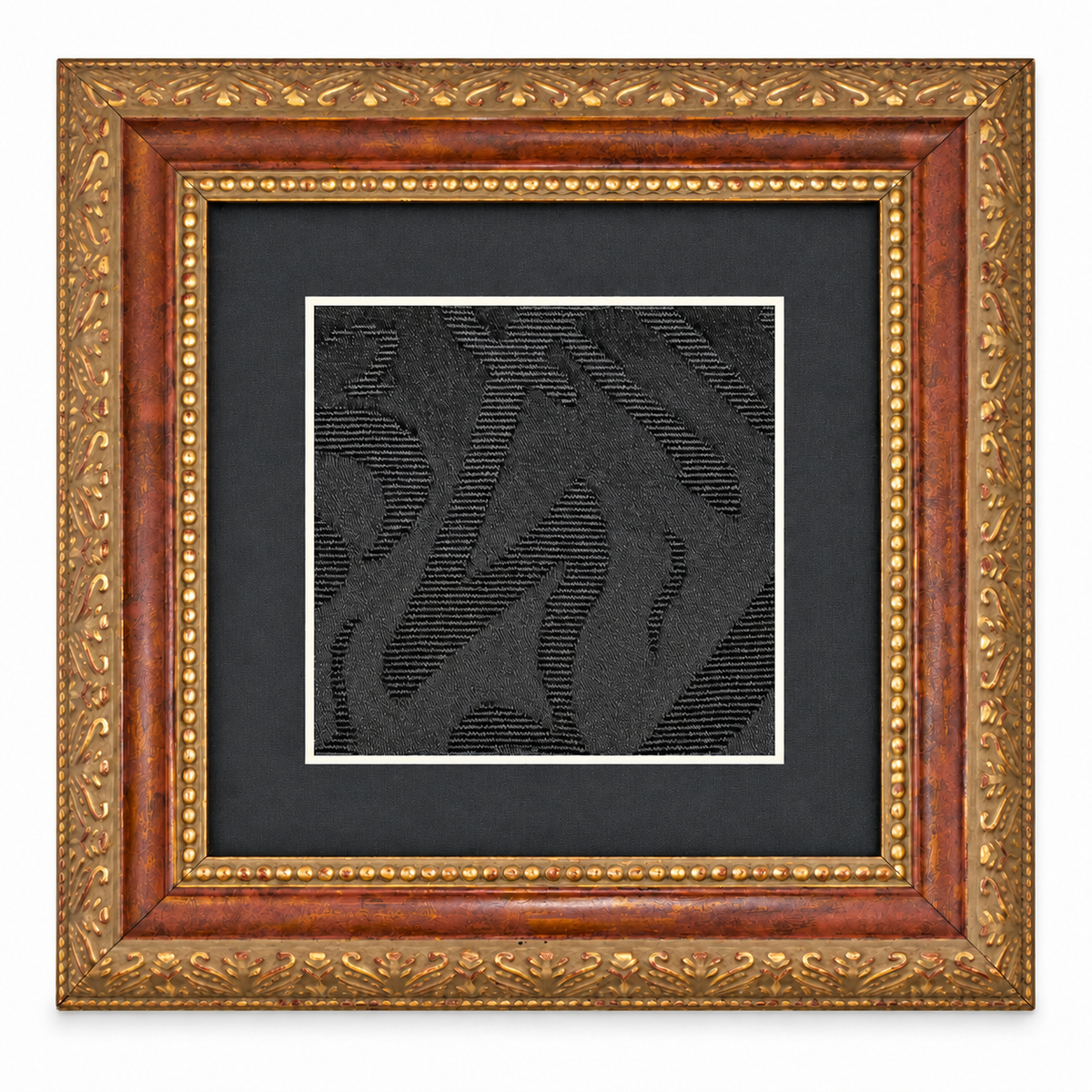 Certified and Framed Kaaba Kiswah : İslamic Decor For Muslim Home