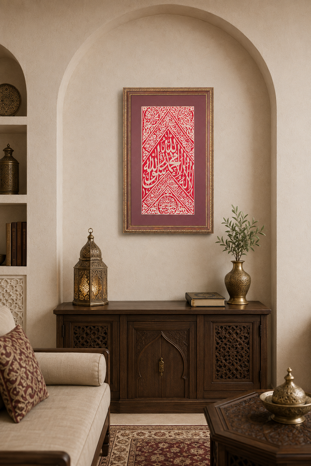 Framed, Original and Certified Grave Covering The Tomb of Prophet Muhammad