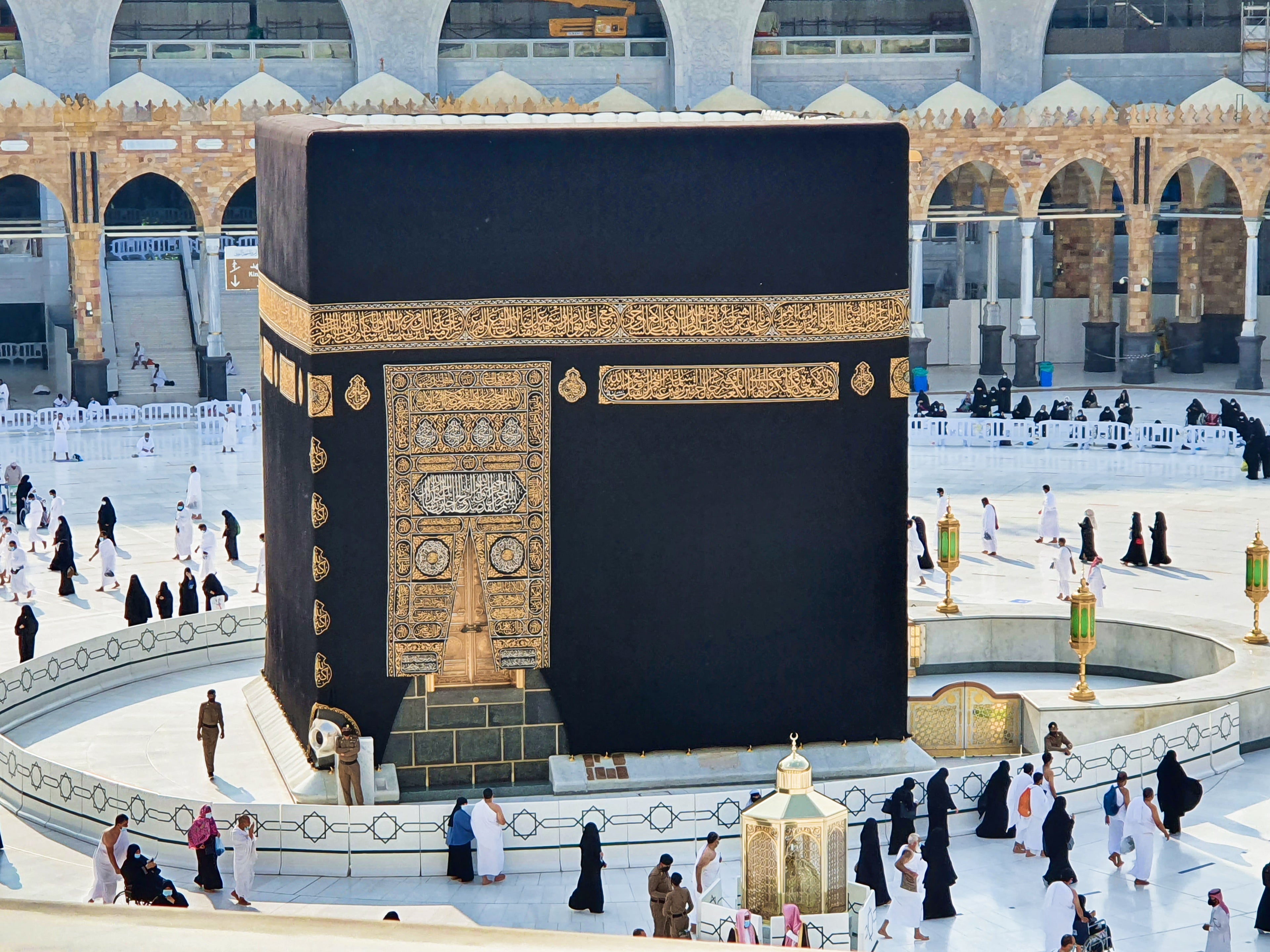 Certificated Kaaba Kiswah Cloth :  Piece from Holy Kaabah 45 cm X 20 cm