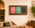 Original and Certified Three-Color Kaaba Cover – Special Collection Frame