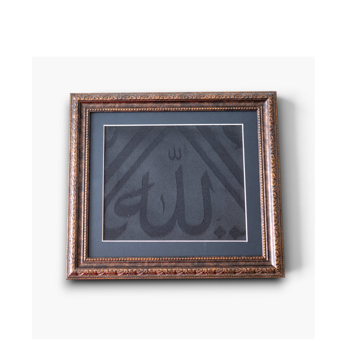 Framed Kaaba Kiswah with Certificate – Islamic Wall Art, Kiswa Cloth, Muslim Gift